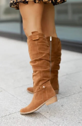 MATILDE ™ | BOTA DE RODILLA DE GAMUZA