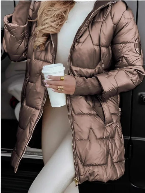 SOFIA™ | ABRIGO ACOLCHADO CON CAPUCHA