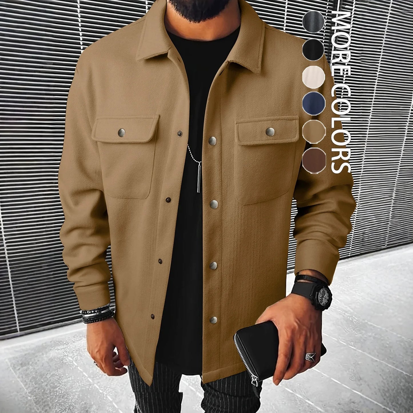 MARCOS™ | ABRIGO CASUAL CON BOLSILLOS