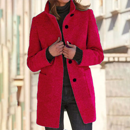 VICTORIA™ | ABRIGO CÓMODO DE MUJER CON CUELLO ALTO