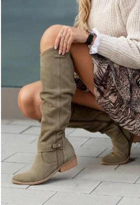 MATILDE ™ | BOTA DE RODILLA DE GAMUZA