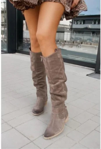 MATILDE ™ | BOTA DE RODILLA DE GAMUZA