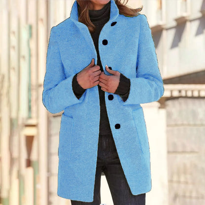 VICTORIA™ | ABRIGO CÓMODO DE MUJER CON CUELLO ALTO
