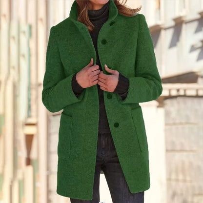 VICTORIA™ | ABRIGO CÓMODO DE MUJER CON CUELLO ALTO