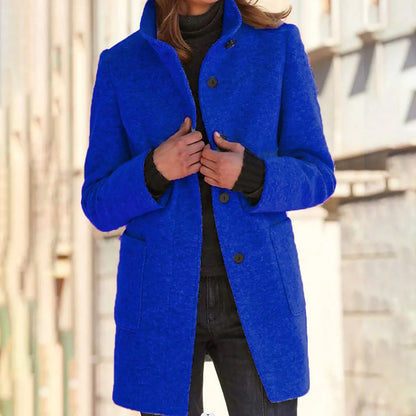 VICTORIA™ | ABRIGO CÓMODO DE MUJER CON CUELLO ALTO