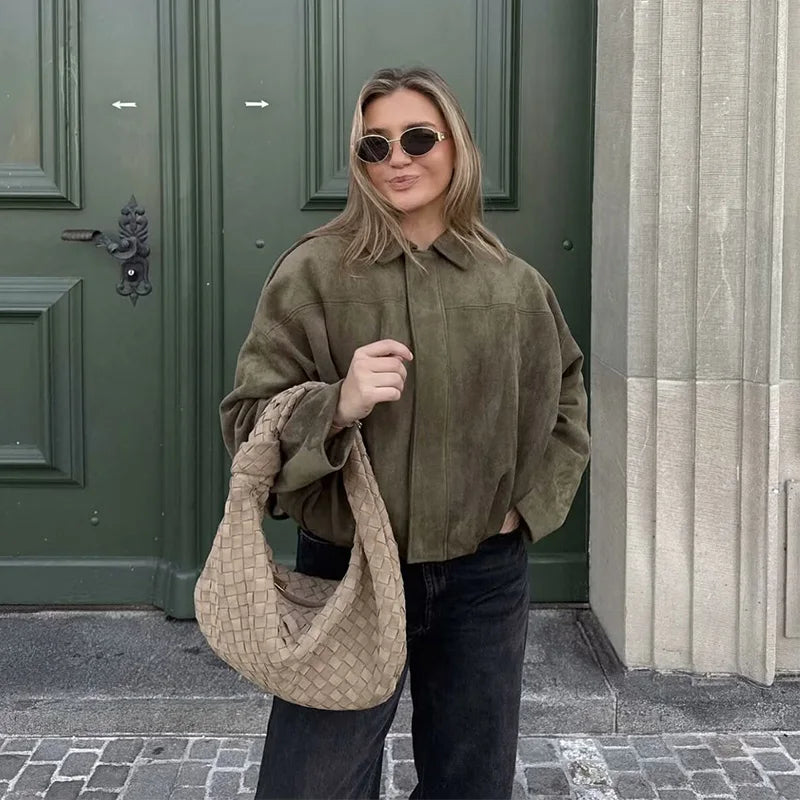 PATRÍCIA™ | ABRIGO DE GAMUZA