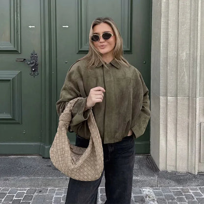 PATRÍCIA™ | ABRIGO DE GAMUZA