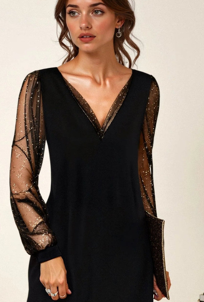 ISABEL™ | VESTIDO DE MALLA BRILLANTE