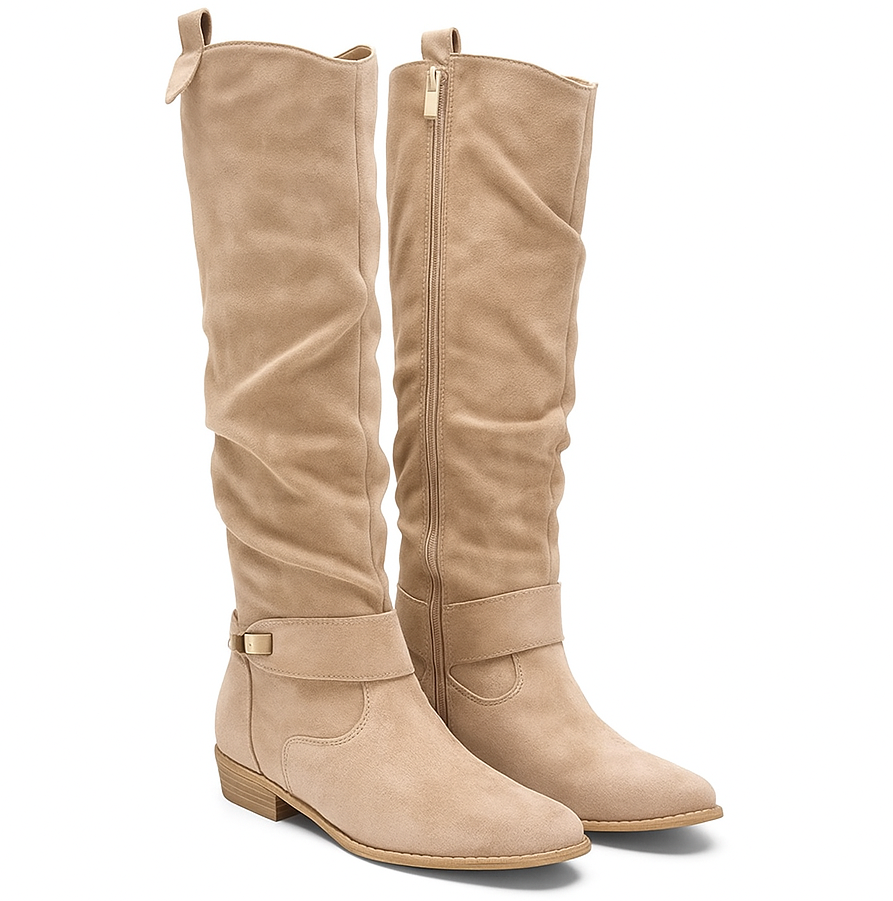 MATILDE ™ | BOTA DE RODILLA DE GAMUZA