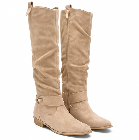 MATILDE ™ | BOTA DE RODILLA DE GAMUZA