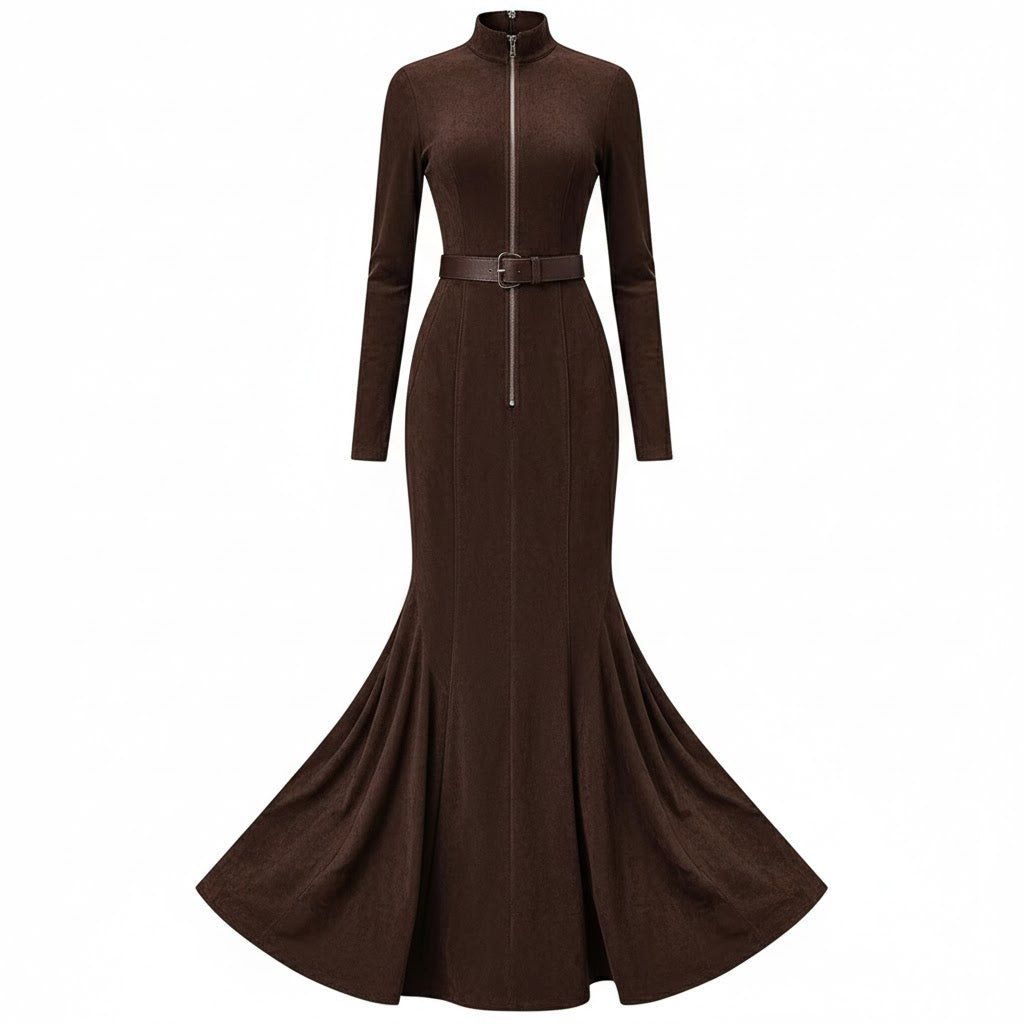 JÉSSICA™| VESTIDO CON CREMALLERA Y CINTURÓN