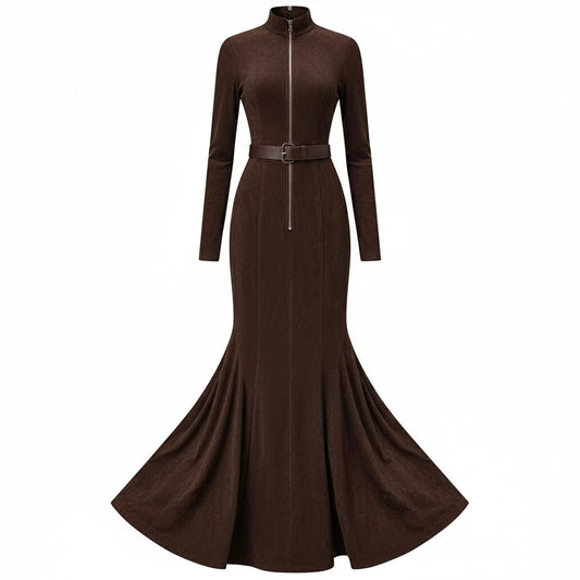 JÉSSICA™| VESTIDO CON CREMALLERA Y CINTURÓN